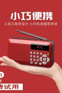 노인용 FM 라디오 소형 미니 휴대용 충전기 카드 꽂이 수두룩-20524
