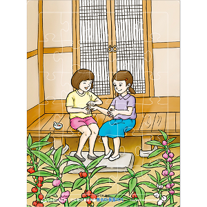 인지향상 치매예방 퍼즐 30조각 봉숭아물들이기 주간보호센터 프로그램 노인 유치원